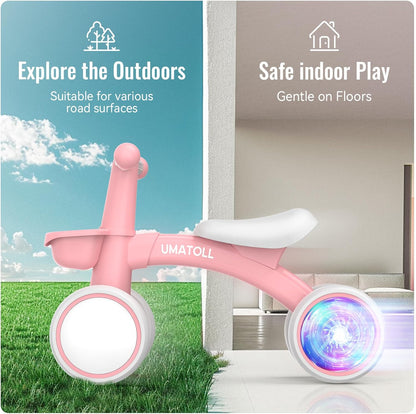 Colorful Toddler Bike – Lights, Fun, and Safety Combined
