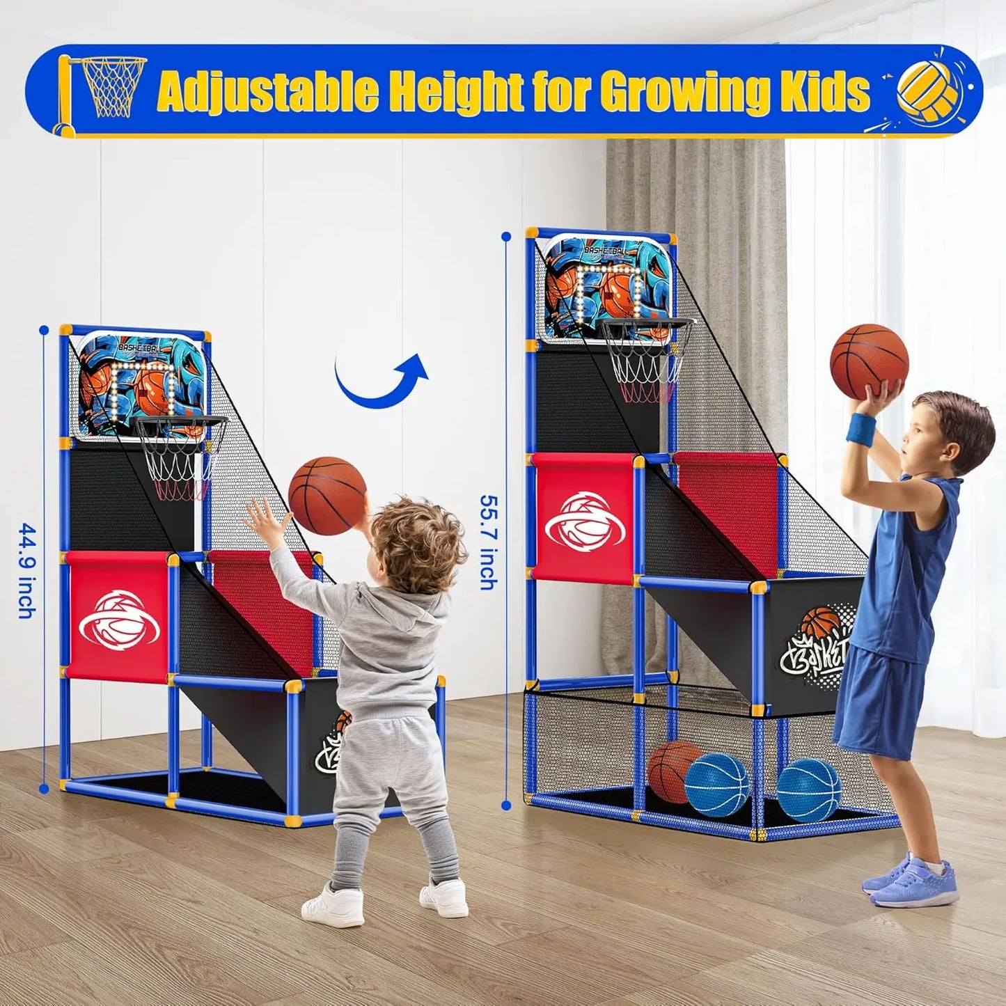 Kids Arcade Basketball Hoop – Indoor & Outdoor Fun