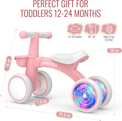 Colorful Toddler Bike – Lights, Fun, and Safety Combined